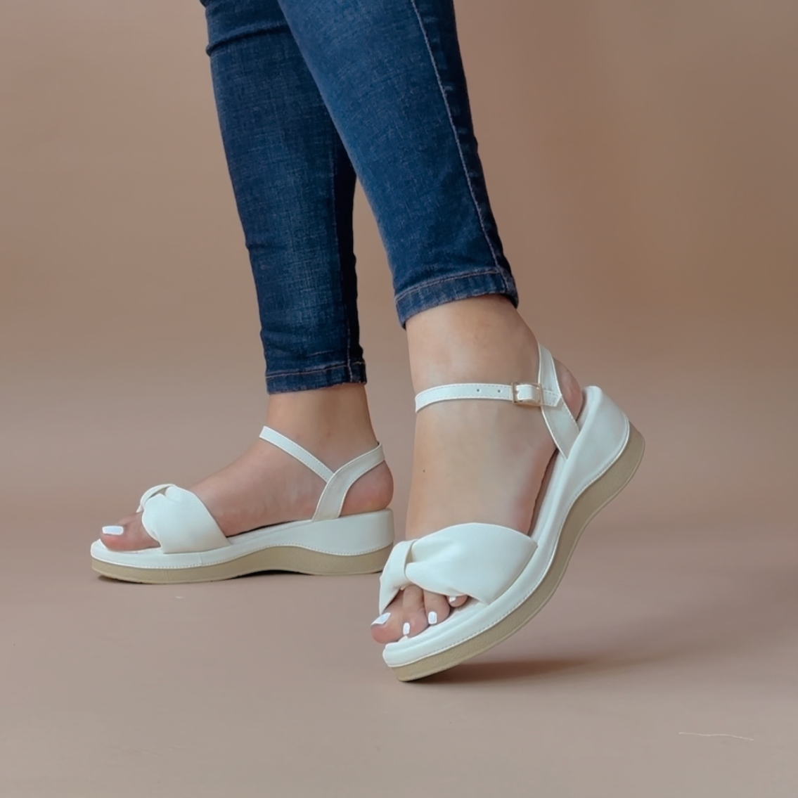 SANDALIA DAMA COLOR TALCO