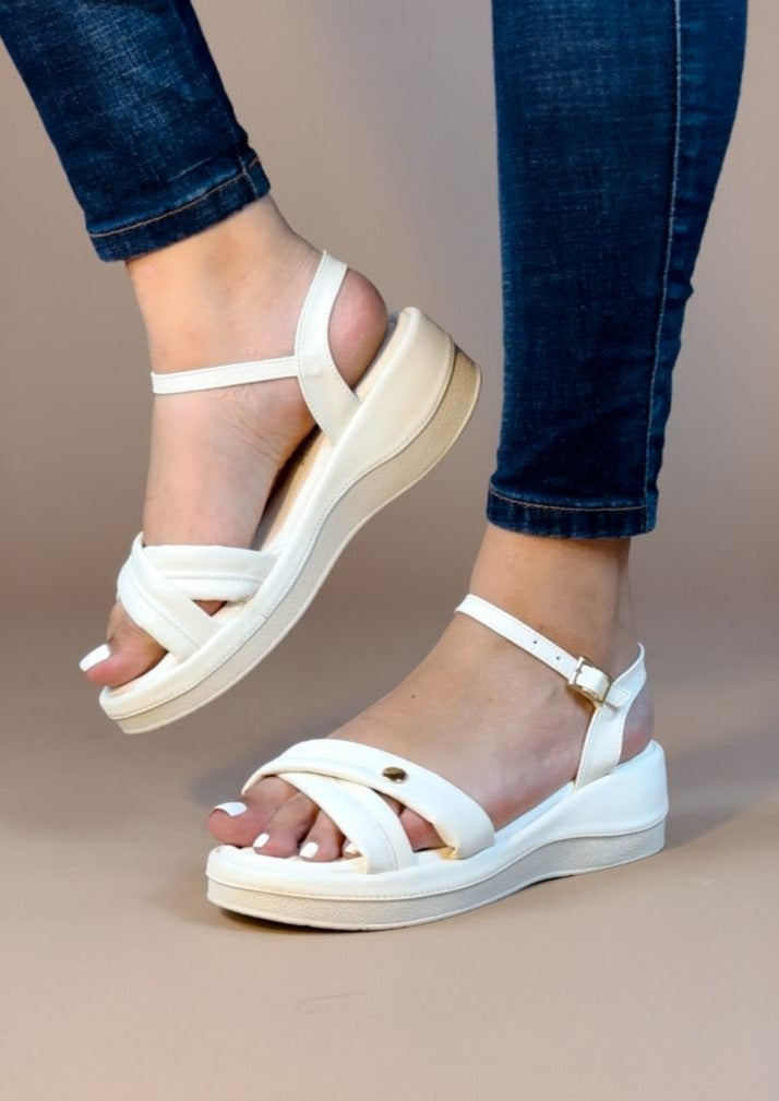 SANDALIA DAMA COLOR TALCO