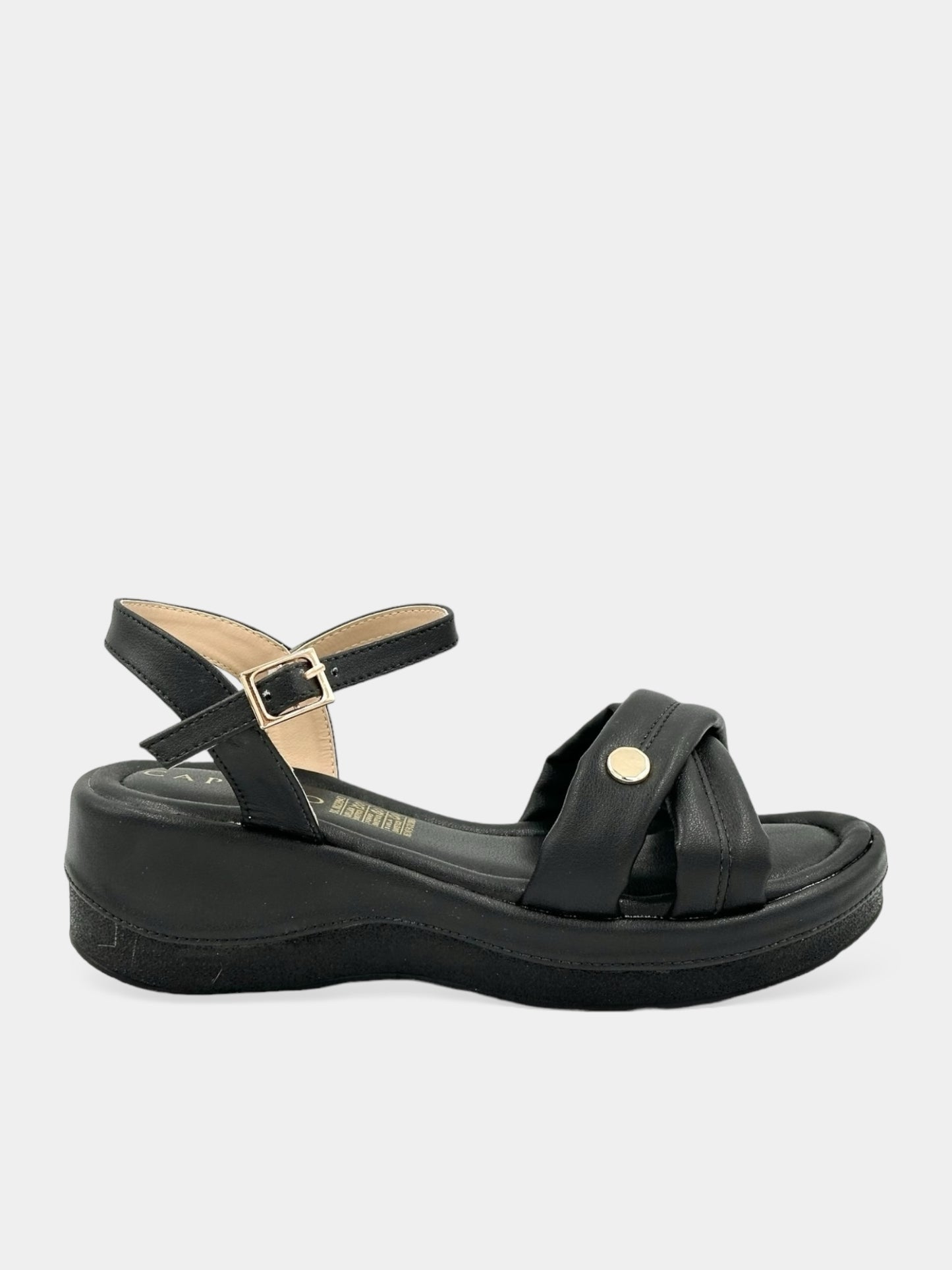 SANDALIA DAMA COLOR NEGRO