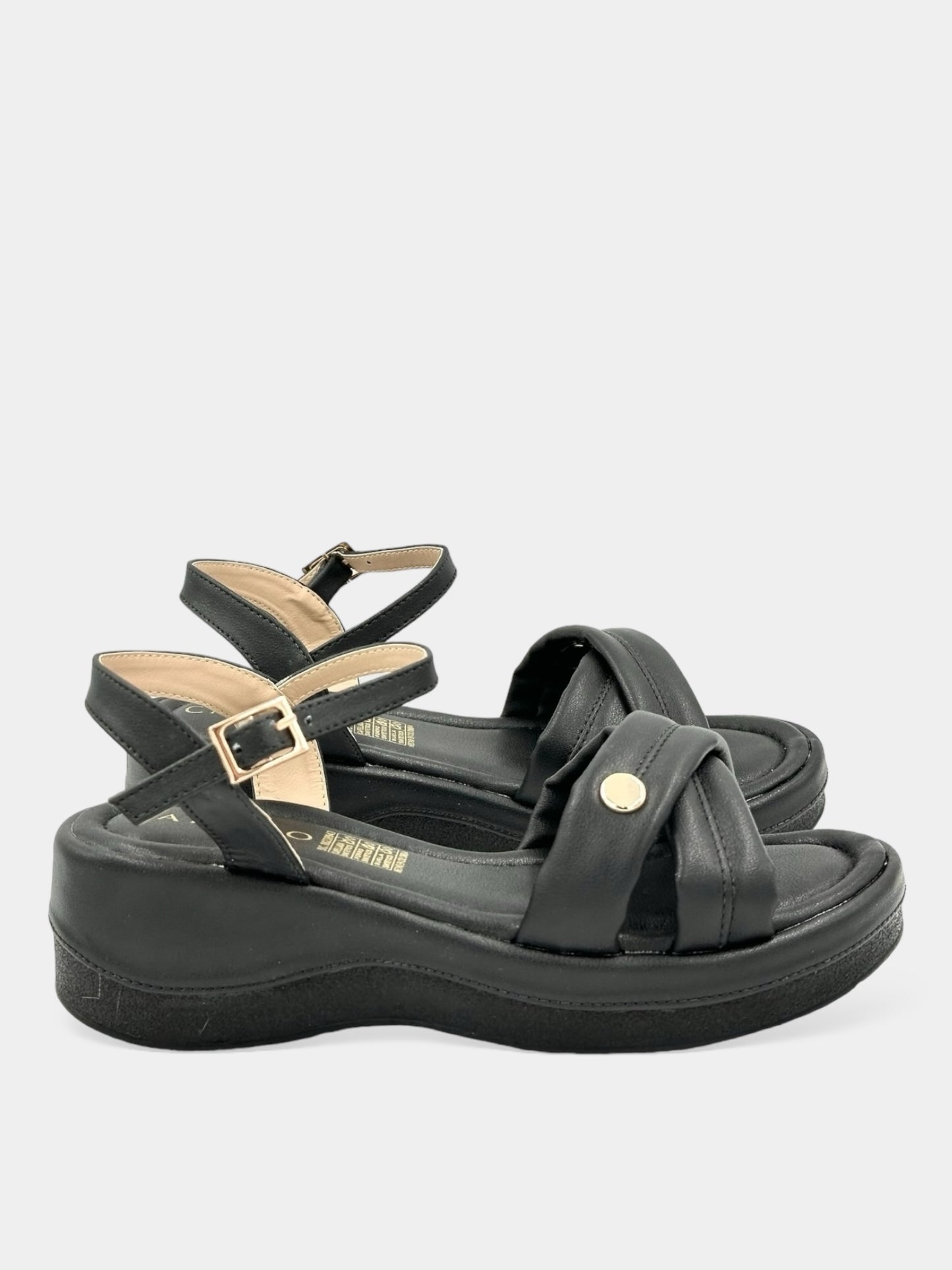 SANDALIA DAMA COLOR NEGRO