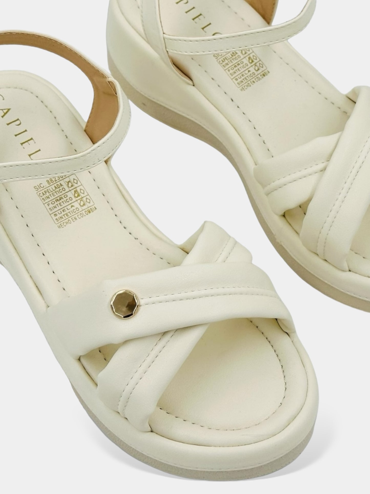 SANDALIA DAMA COLOR TALCO